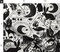 Occult Black And White Fantasy Magic Eye Witch Bee Clock Spiritual Wicked Magicians Phantasmagoria Custom Printed Fabric by Spoonflower Various Fabrics by the Yard or Fat Quarter